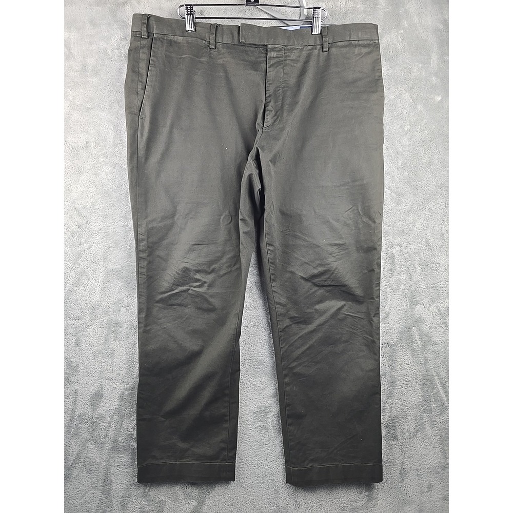 Polo Ralph Lauren Pants Men 40x28 Green Chino Slim Fit Stretch Preppy Casual